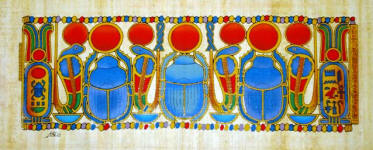 scarab papyrus painting 