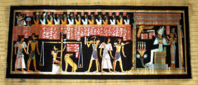 The Final Judgment Papyrus Painting 