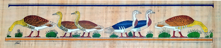 papyrus nile geese god geb