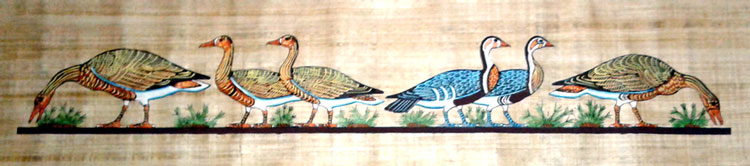  Papyrus Painting - Nile Geese