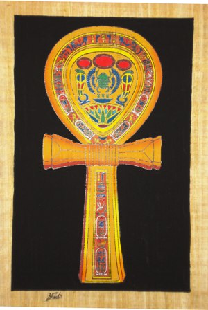 Papyrus art ankh