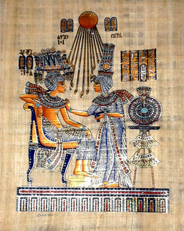 king on throne painting