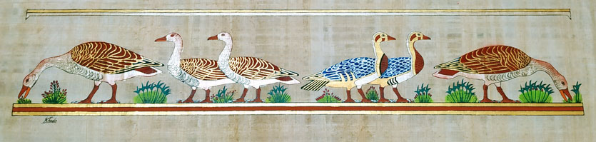 papyrus nile geese god geb