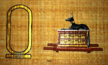Personalized Papyrus Painting: Anibus