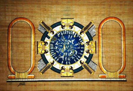 Personalized Egyptian papyrus of the astrological calendar