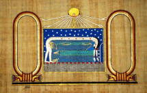 Papyrus Painting: Personalized Celestial Goddess Nut