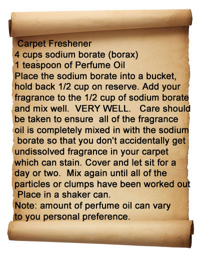 carpet freshner recipe