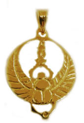 Winged scarab pendant