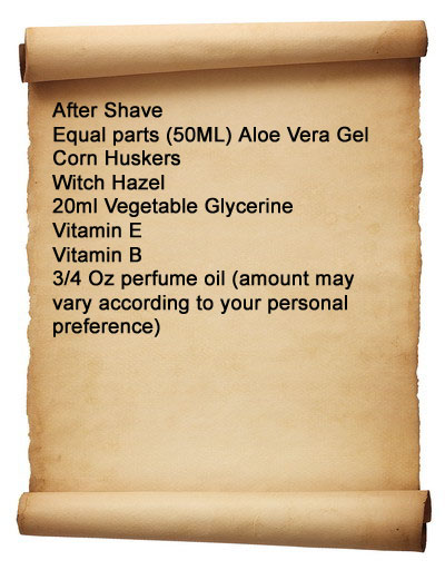 after shave recipe for men